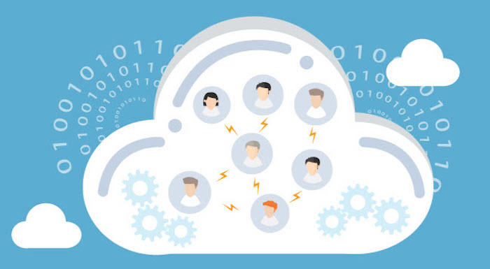 Cloud computing illustration